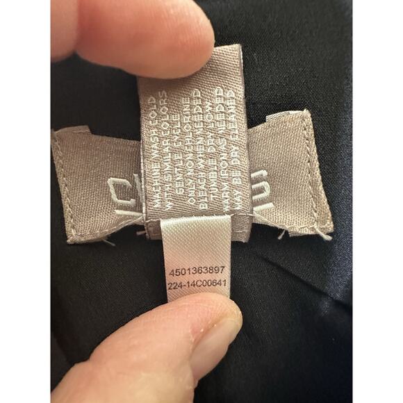 Chicos Size 2 US 12 Open Jacket Lightweight Pleated Geometric Tribal Blazer - Picture 6 of 7